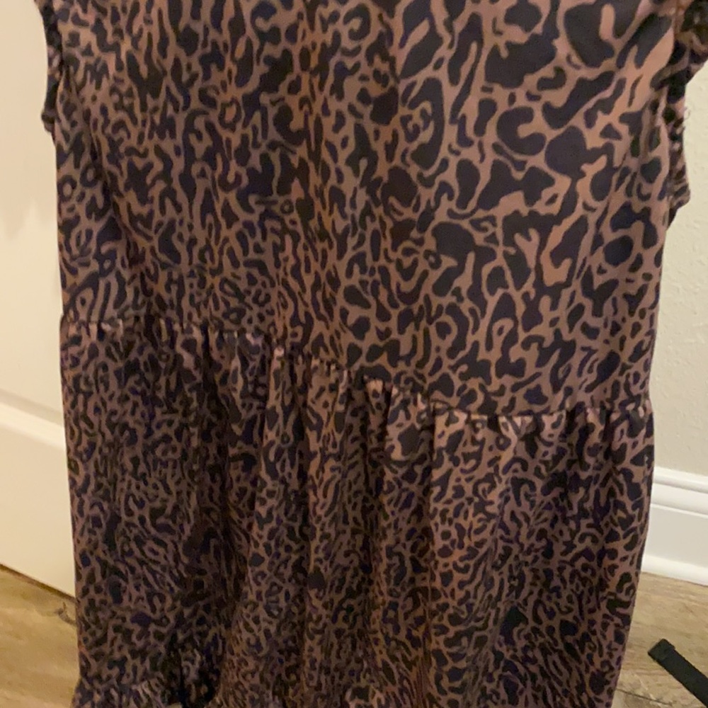 Leopard Babydoll Ruffle Dress - Picture 6 of 7